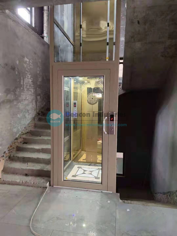 Custom indoor home lift installation by BEACON Industries