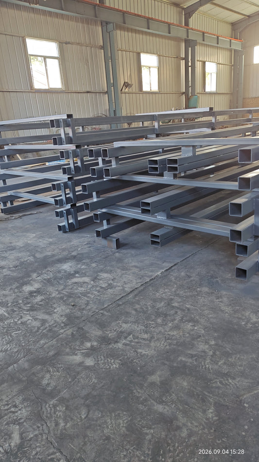 Guide rail lift frame during welding and straightening at Beacon Industries workshop