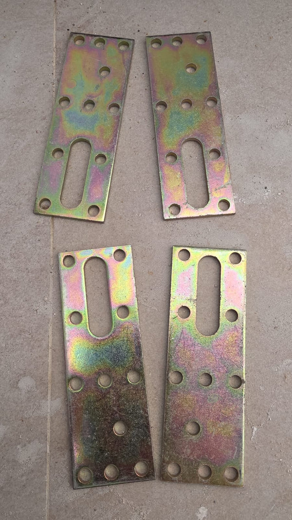 Home lift glass enclosure fixing accessories: long screws, short screws, and metal plates